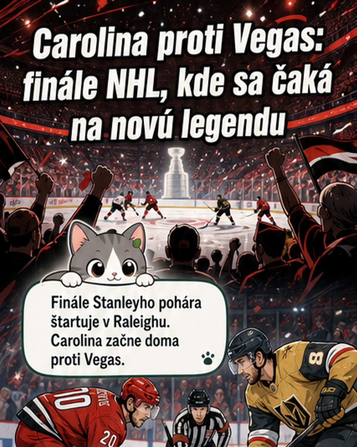 Finále NHL: Vegas proti Caroline