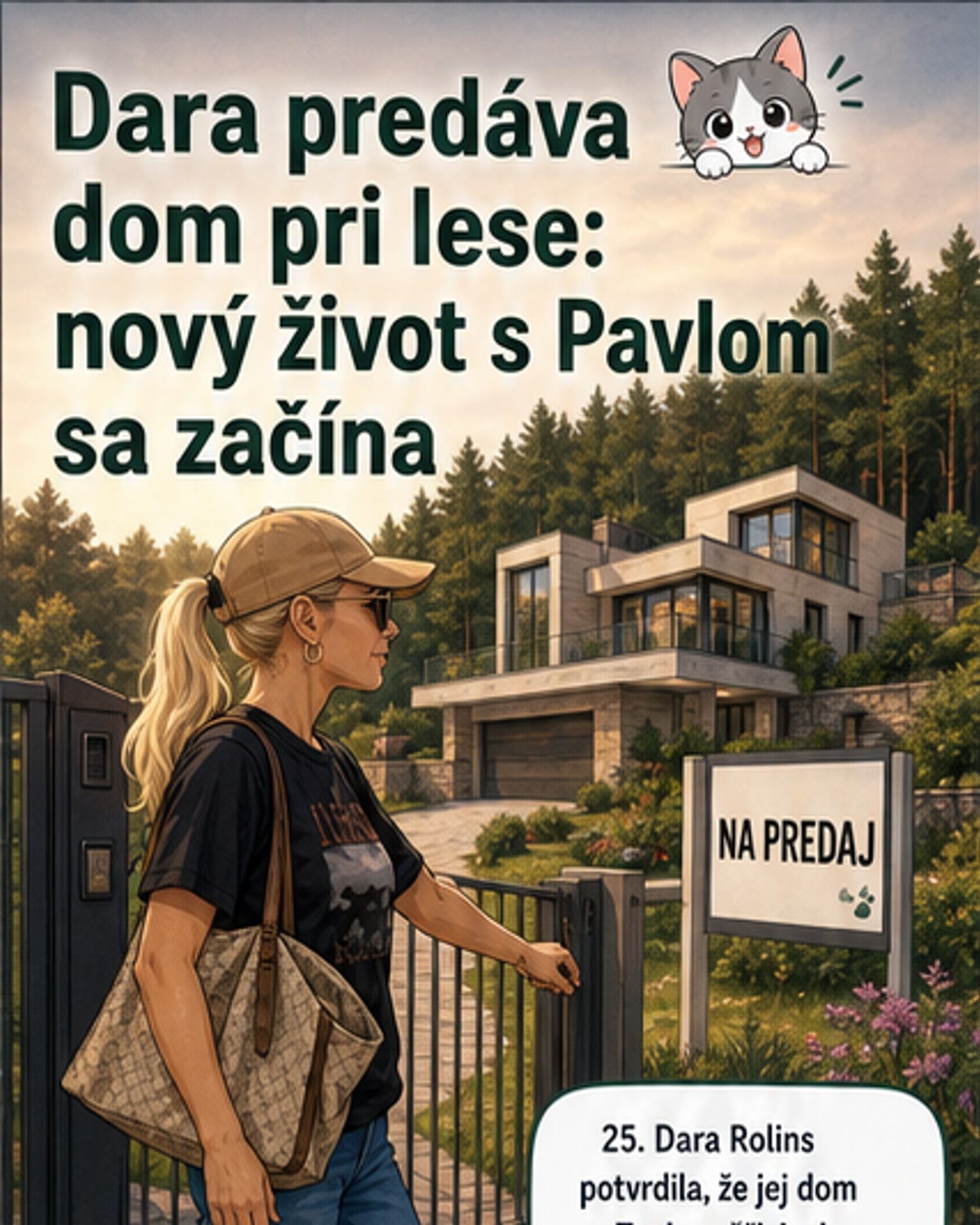 Dara Rolins predáva svoj dom