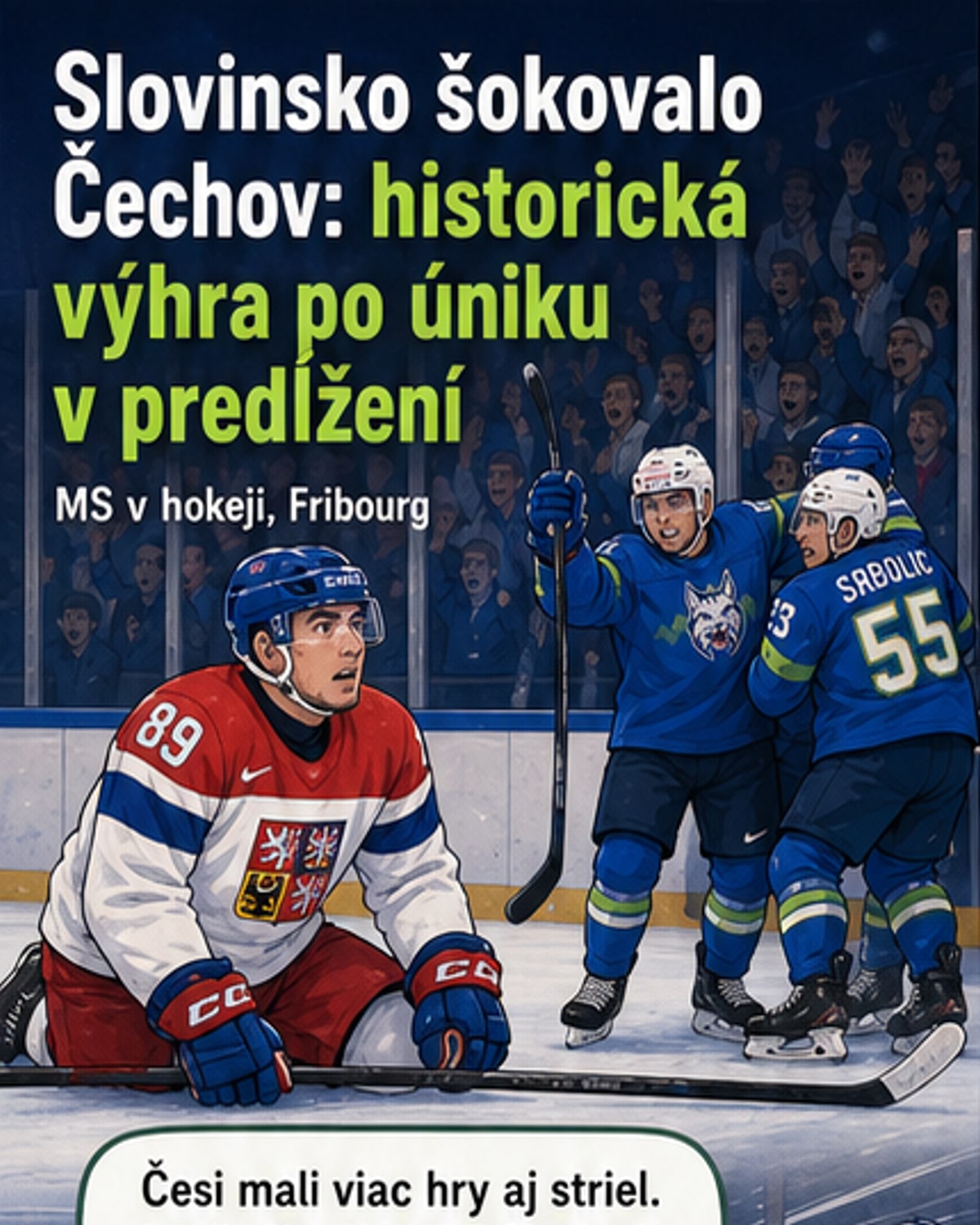 Slovinsko zdolalo Česko v predĺžení