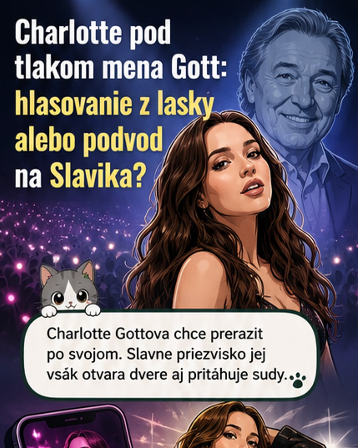 Charlotte chce zlatú slávicu, fanúšikovia hlasujú
