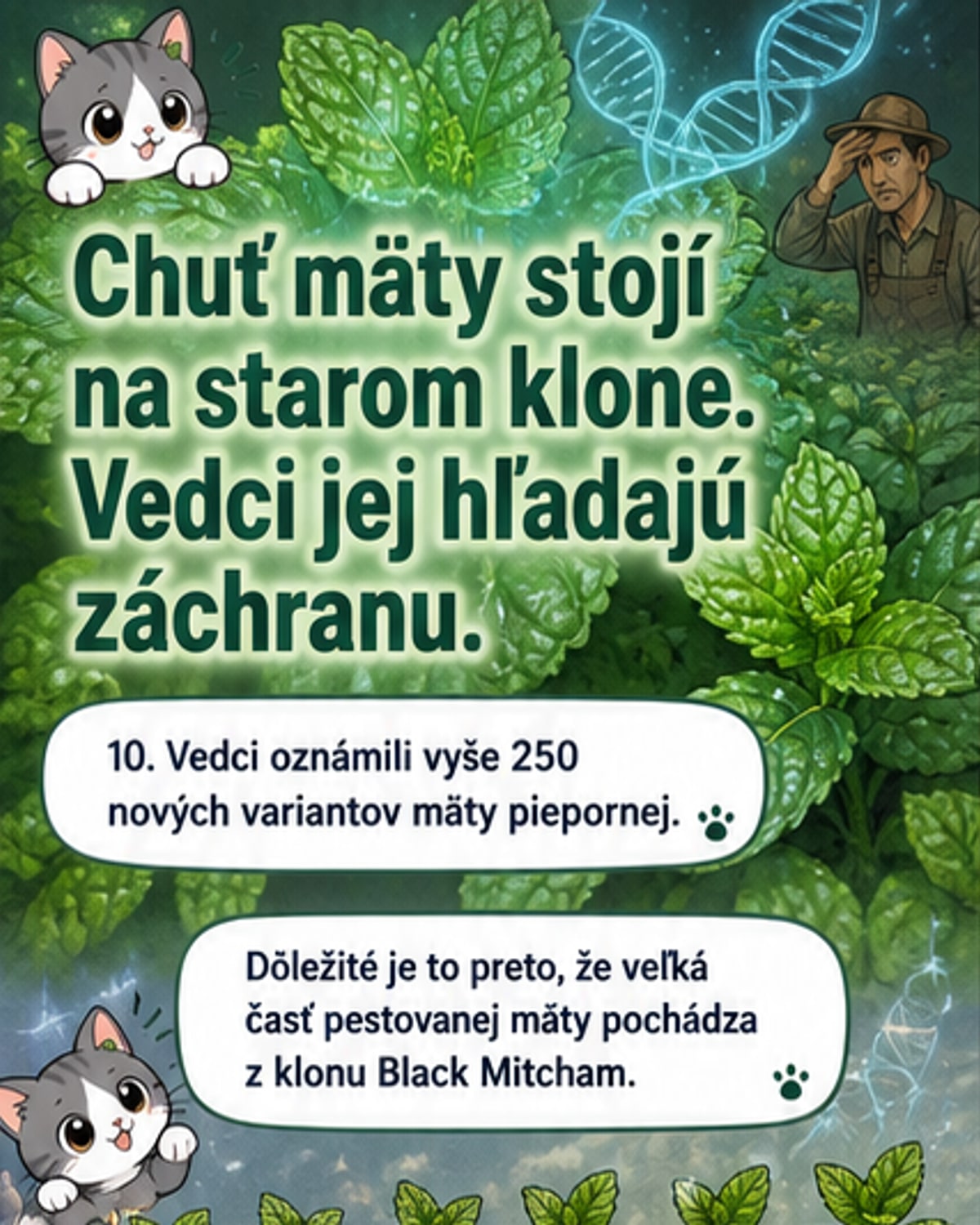 Nová mäta bez mentolu? Vedci prekvapili
