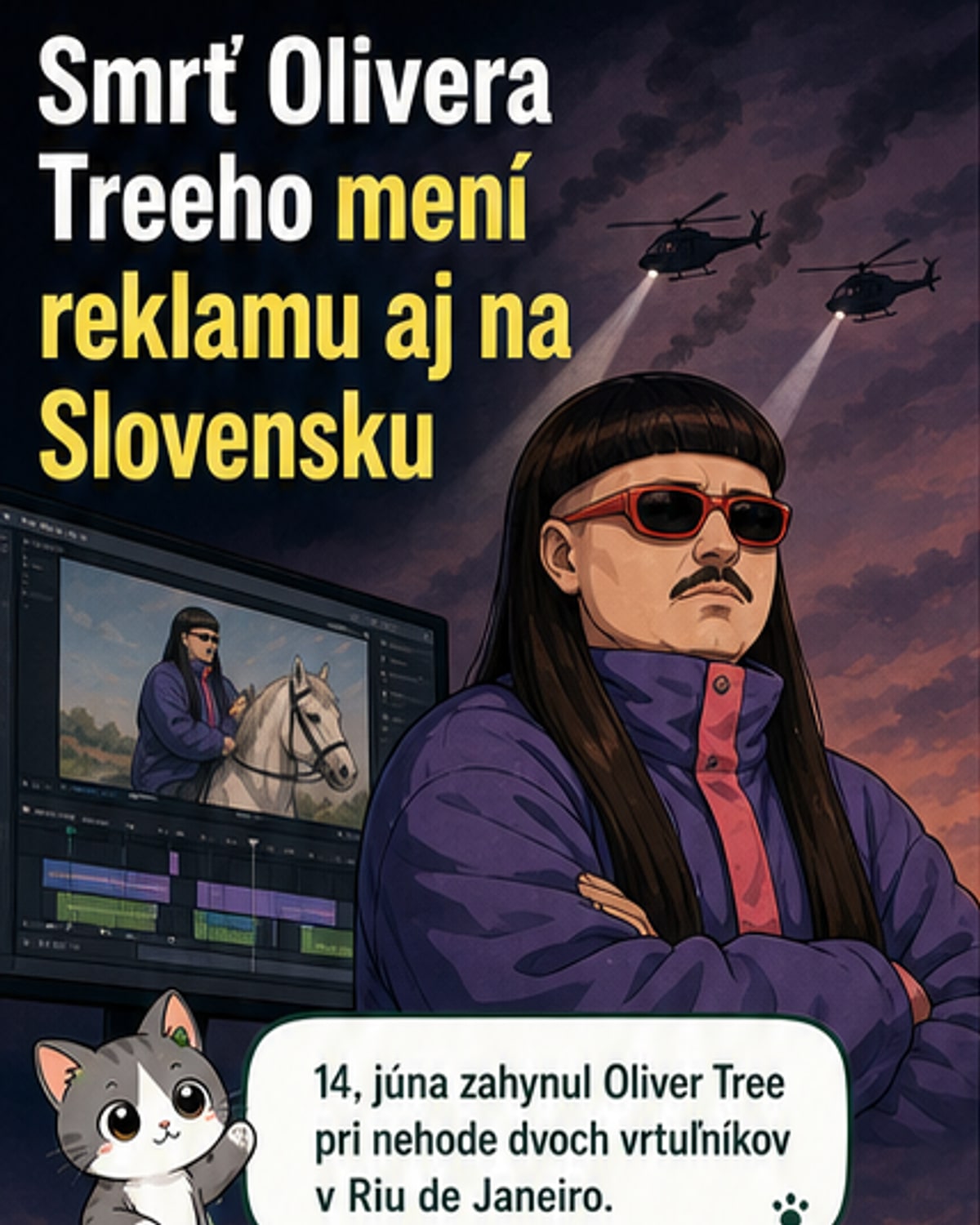 Smrť Olivera Treeho: Reklama sa mení