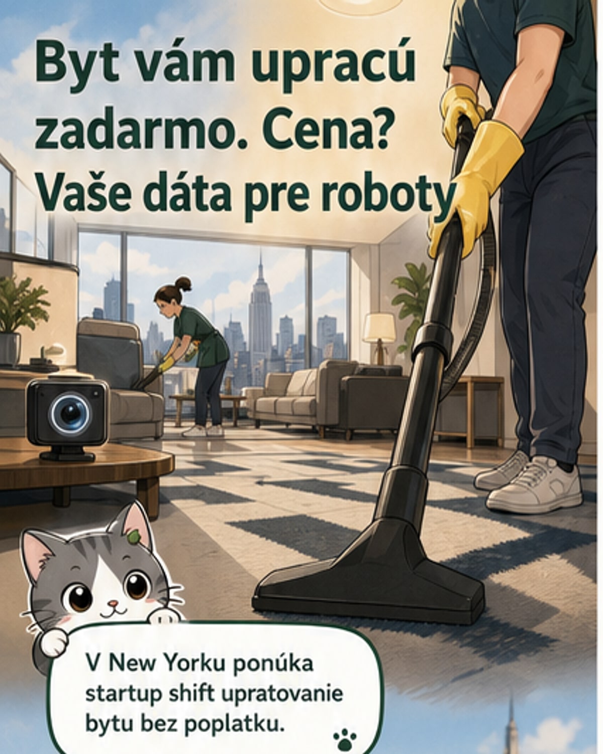 Upratovanie zadarmo — ale za dáta