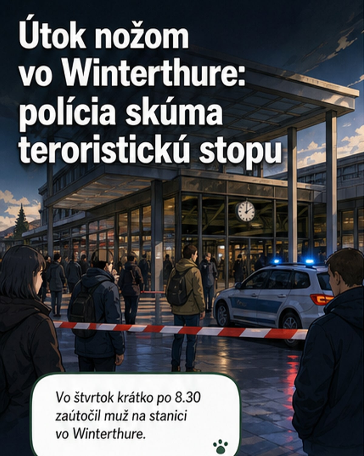 Útok s nožom vo Winterthure: IS propaganda a psychické ochorenie
