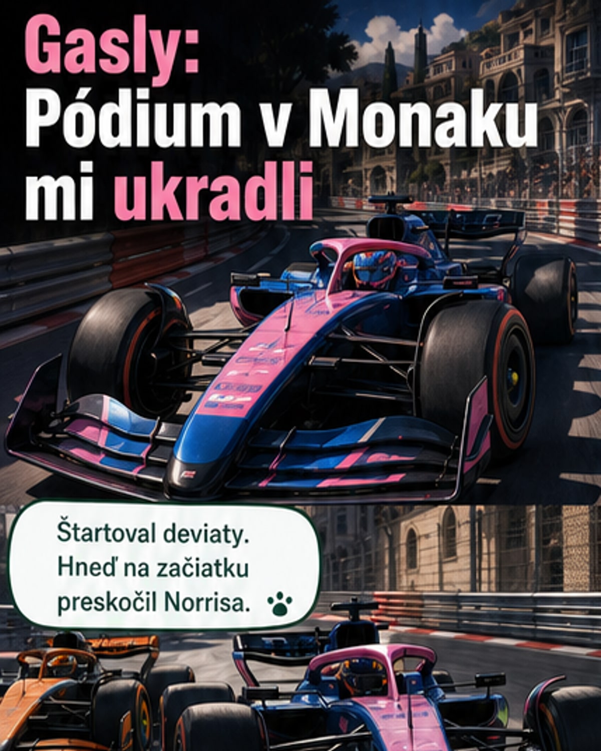 Ukradnuté pódium vo F1