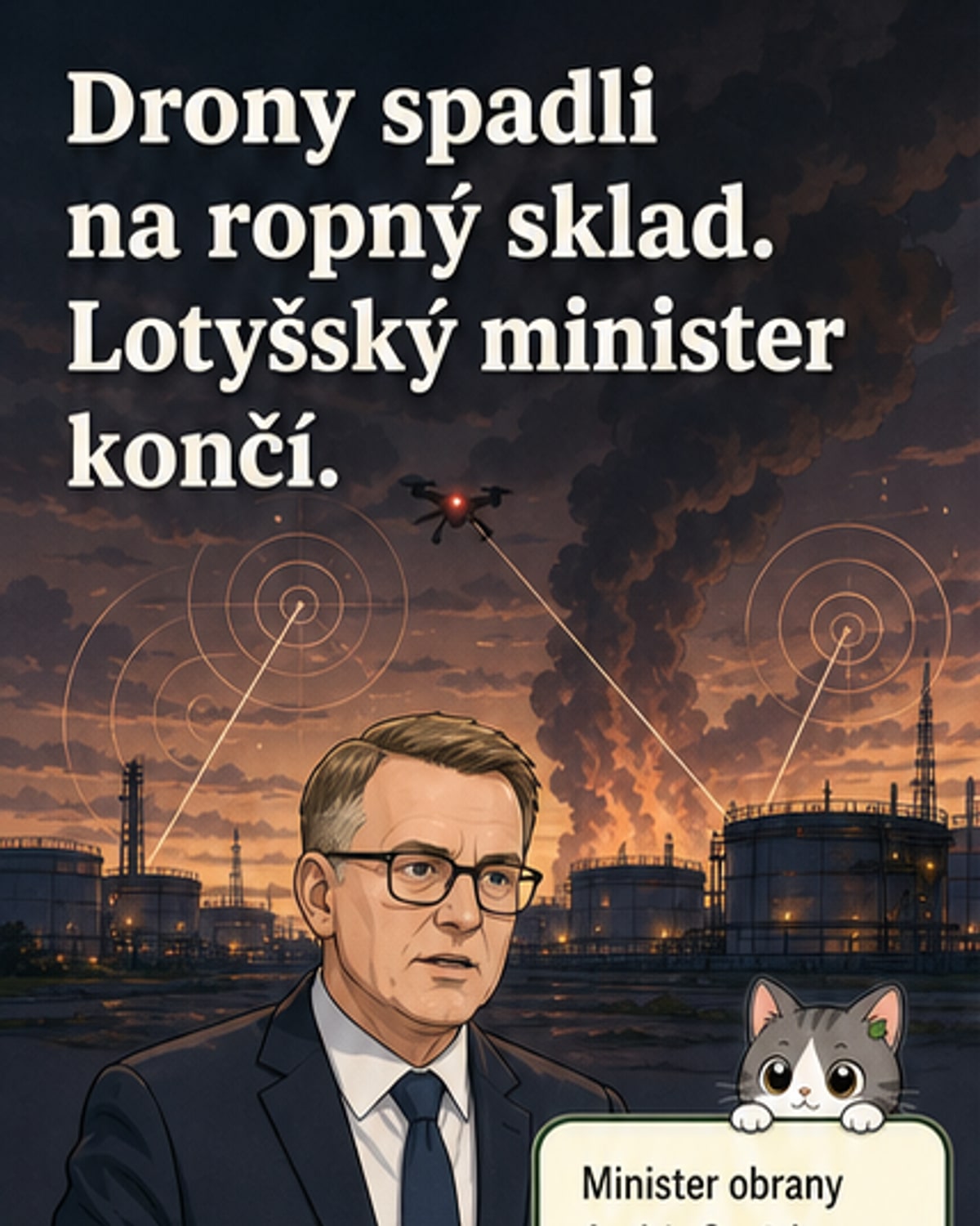 Minister obrany rezignoval po drone