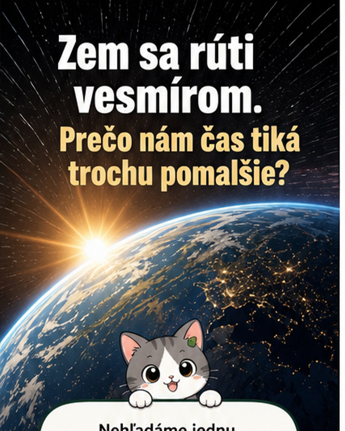Ako rýchlo sa Zem pohybuje vo vesmíre?