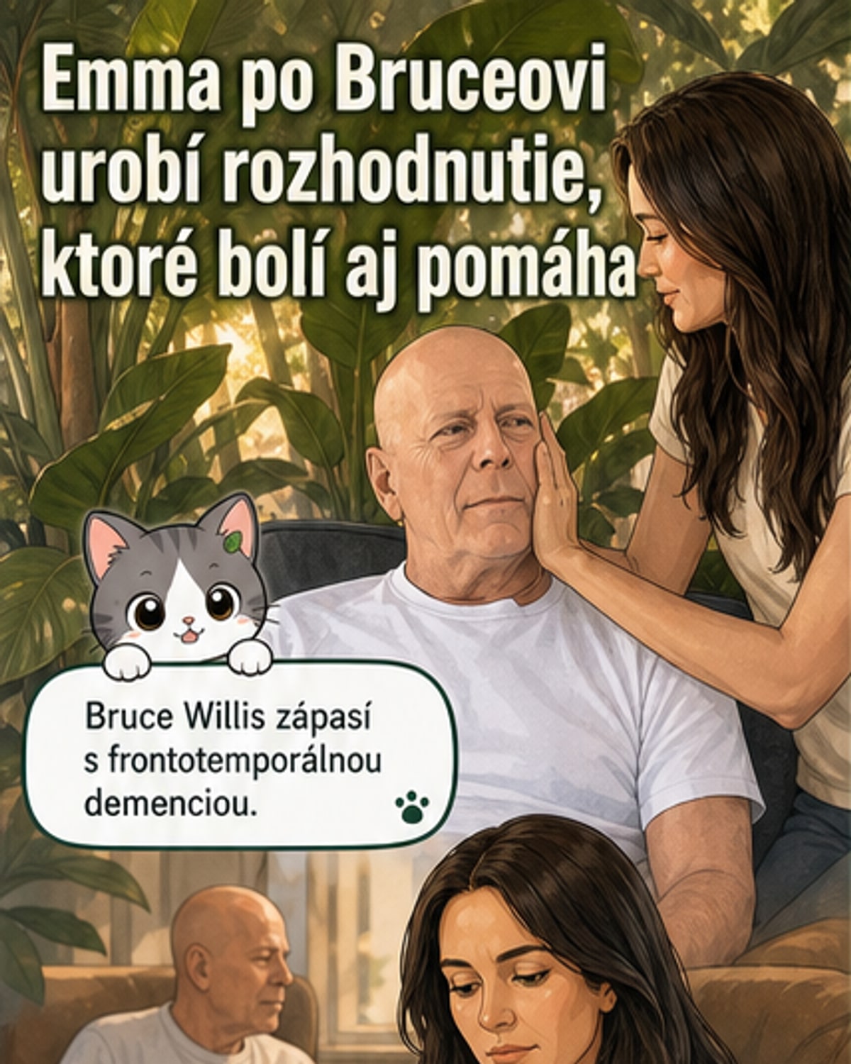 Emma Heming Willis daruje mozog Brucea Willisa