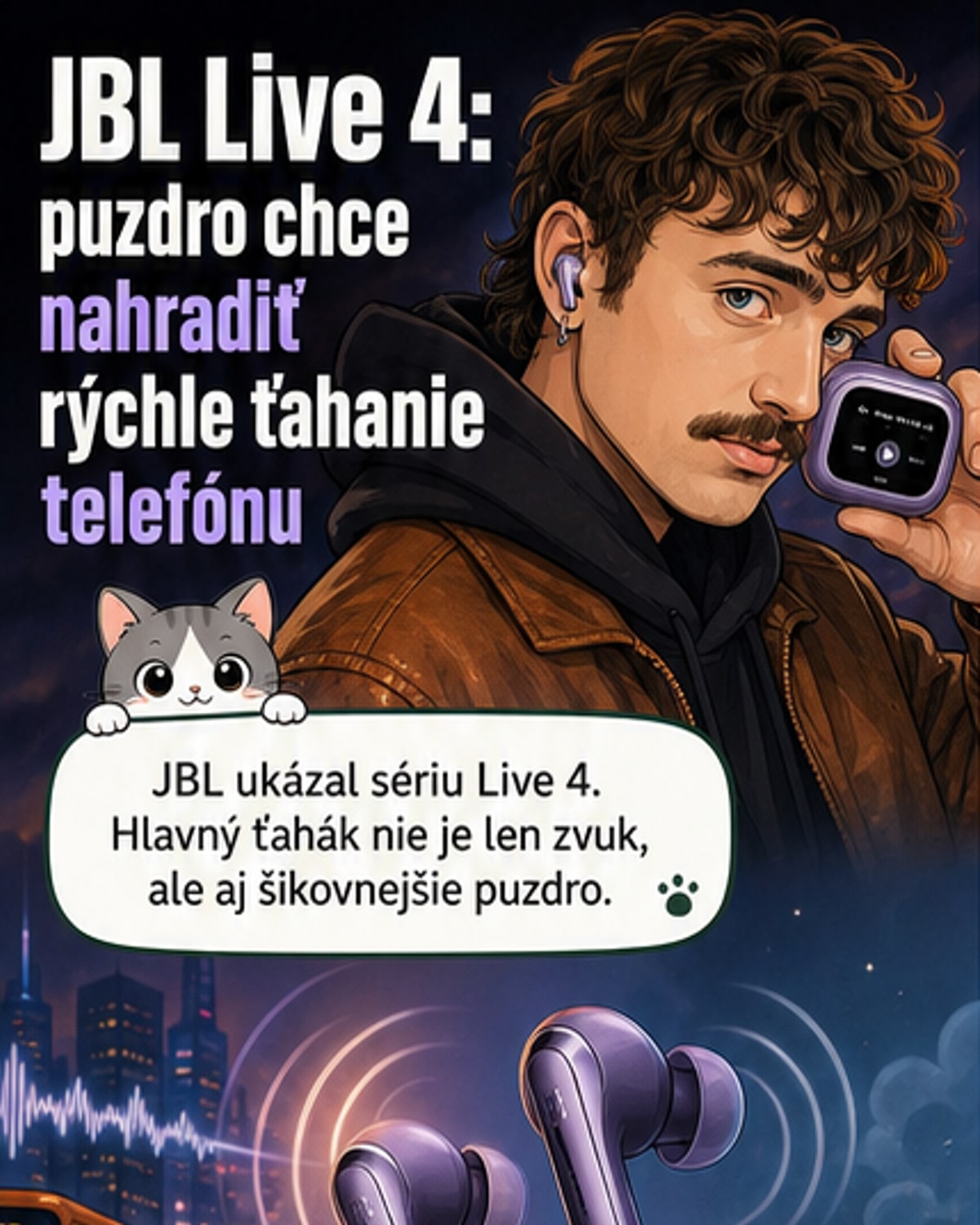 JBL predstavuje nové slúchadlá Live 4