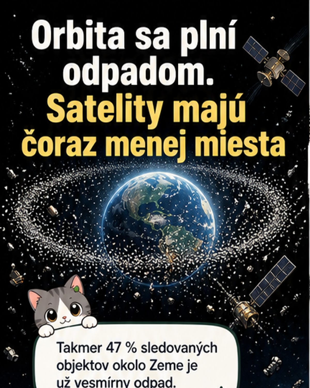 Takmer polovica objektov na obežnej dráhe je odpad