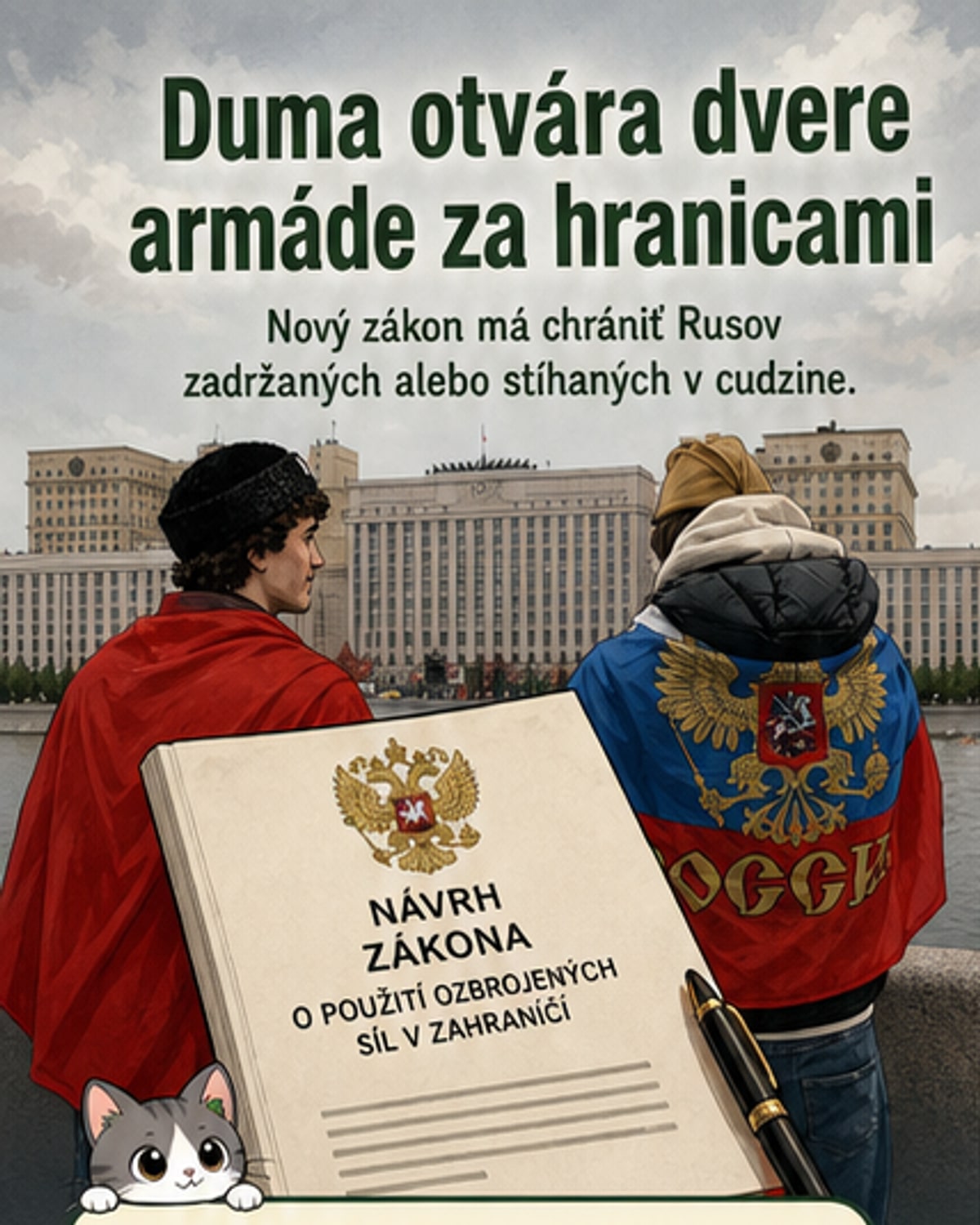 Ruská armáda by mohla chrániť občanov v zahraničí