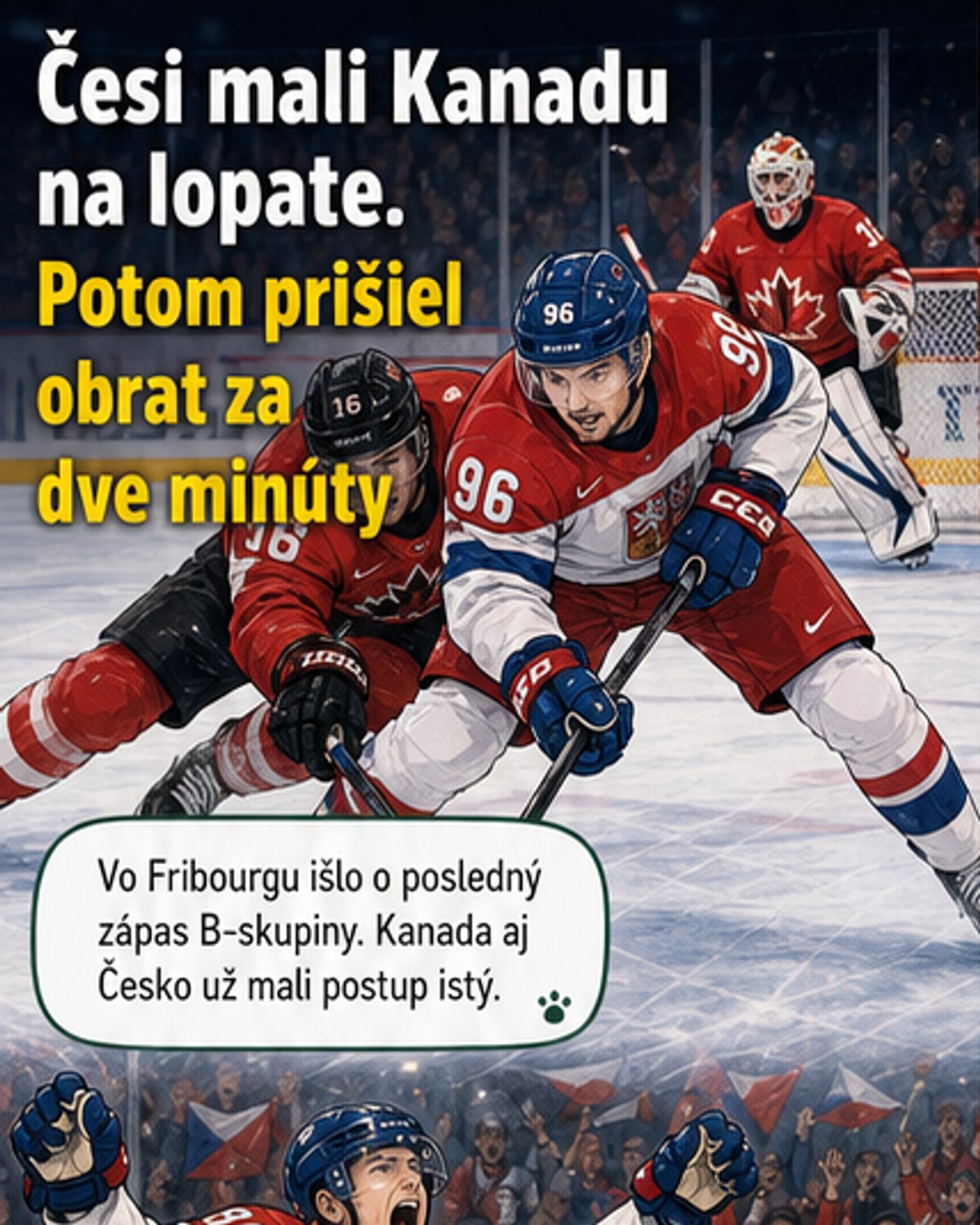 Kanada otočila duel proti Česku