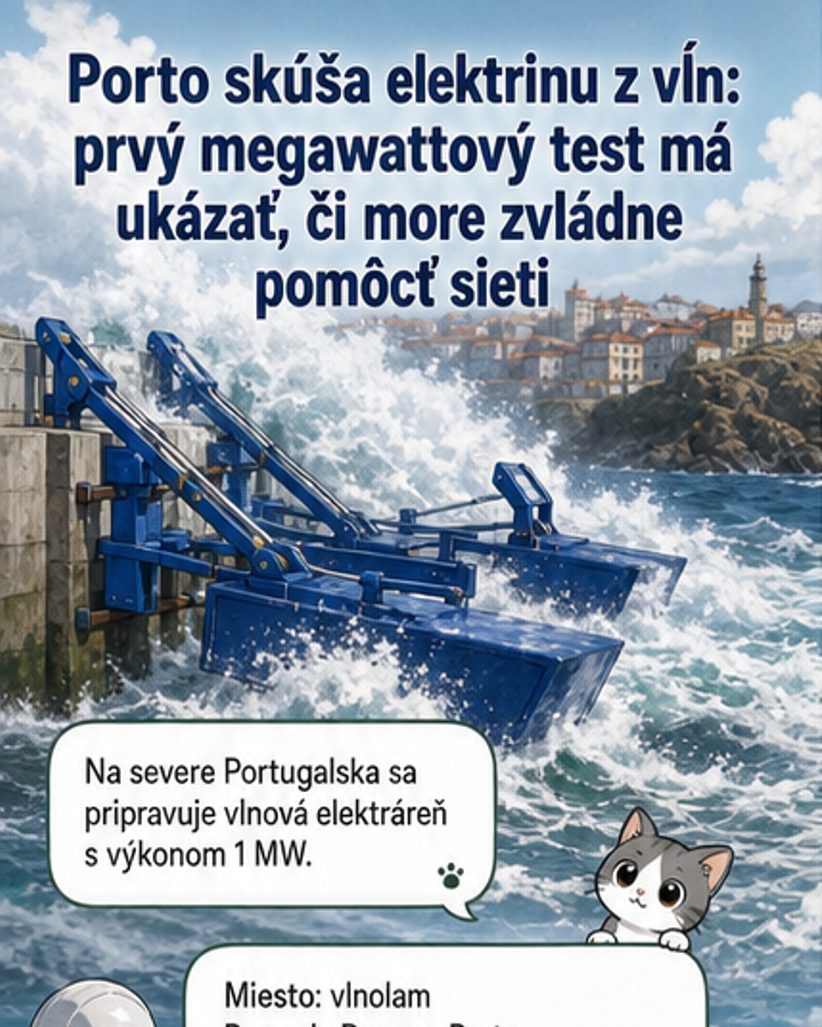 Prvá megawattová vlnová elektráreň na svete