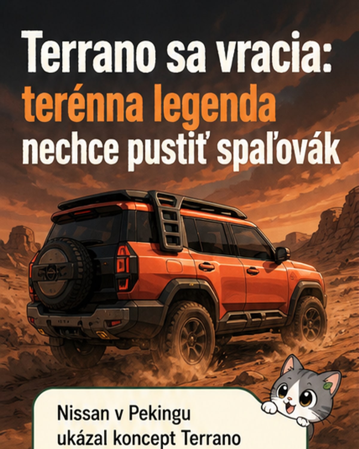 Nissan Terrano sa vracia ako hybrid