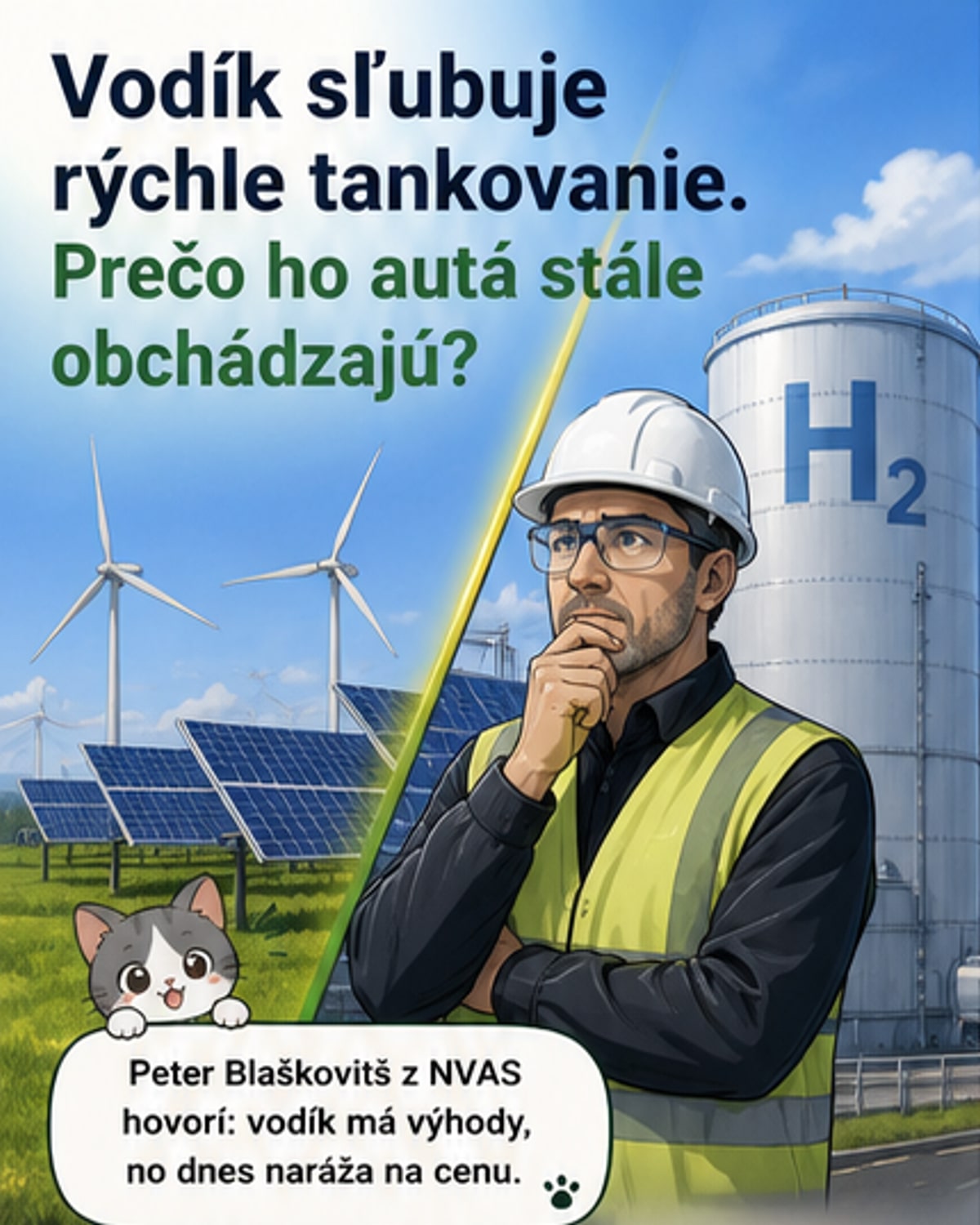 Vodík ako palivo: prečo ešte nezavládol?