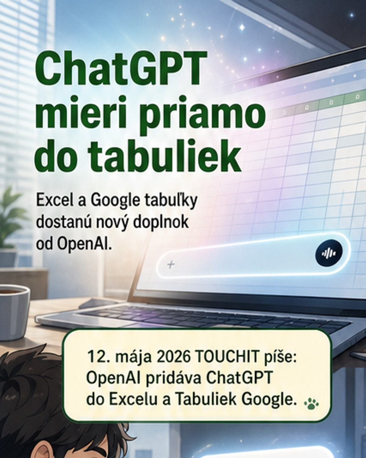 ChatGPT teraz pracuje priamo v Exceli