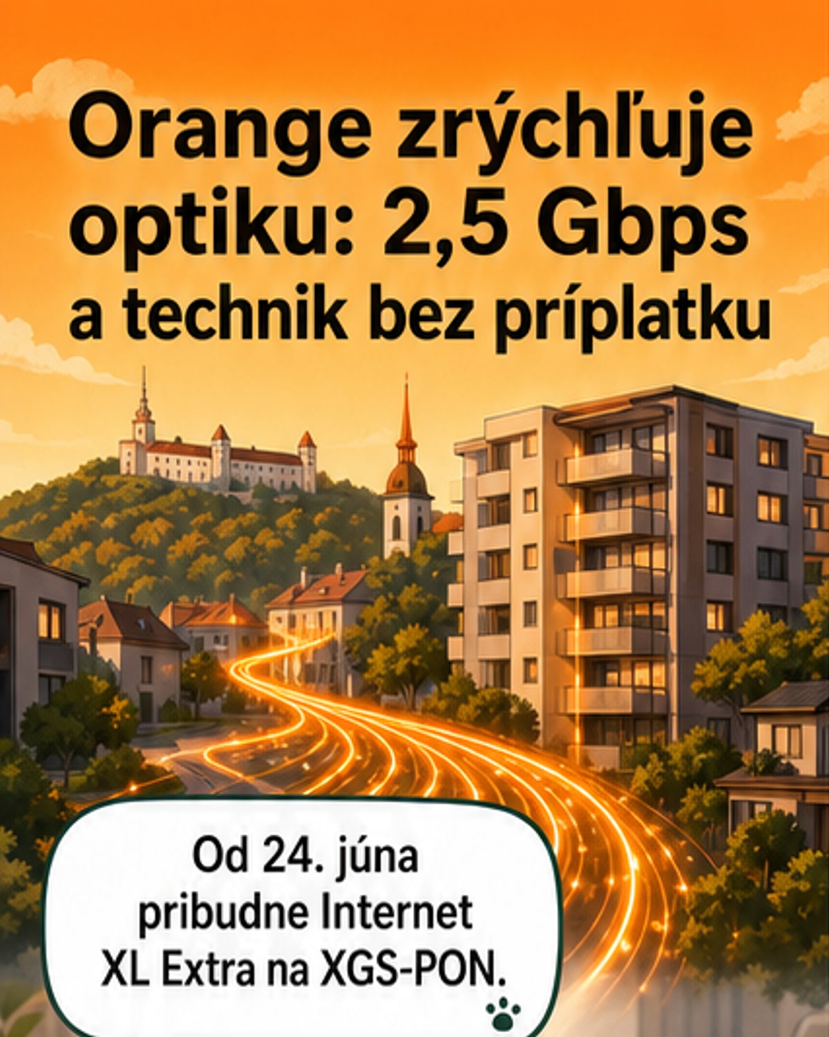 Orange spúšťa 2,5 Gbps internet