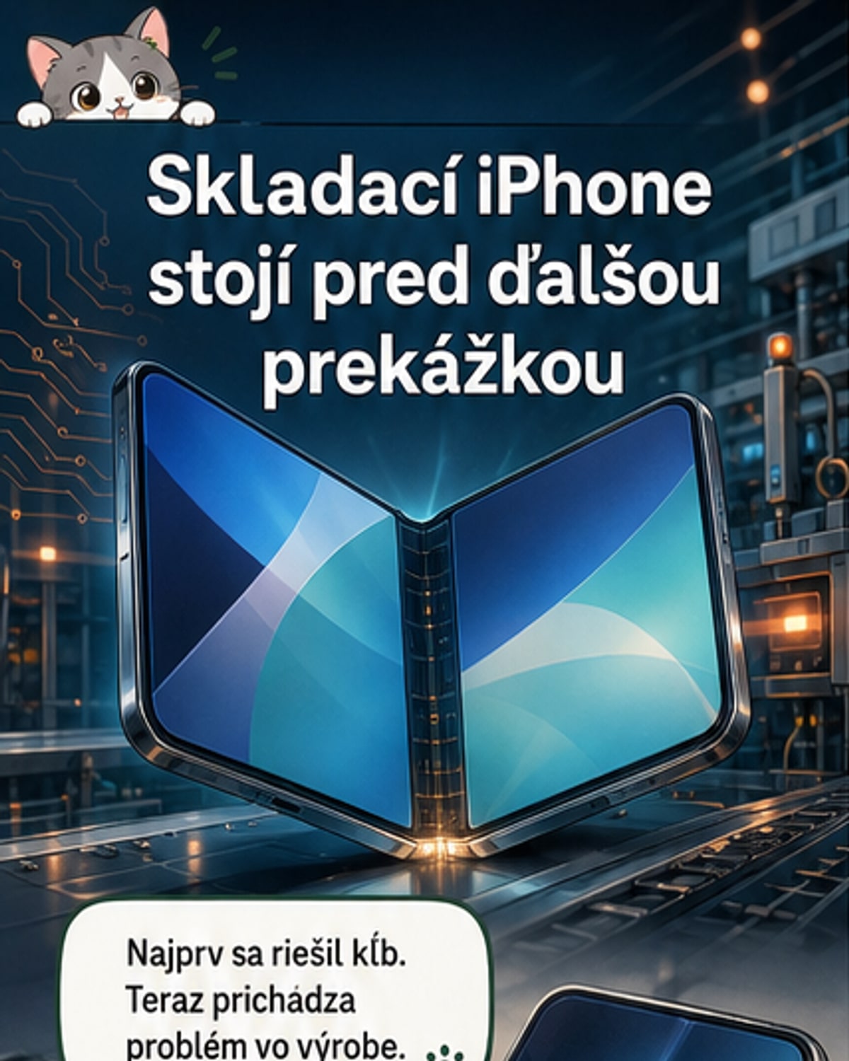 Apple zaseknutý pri skladacom iPhonu