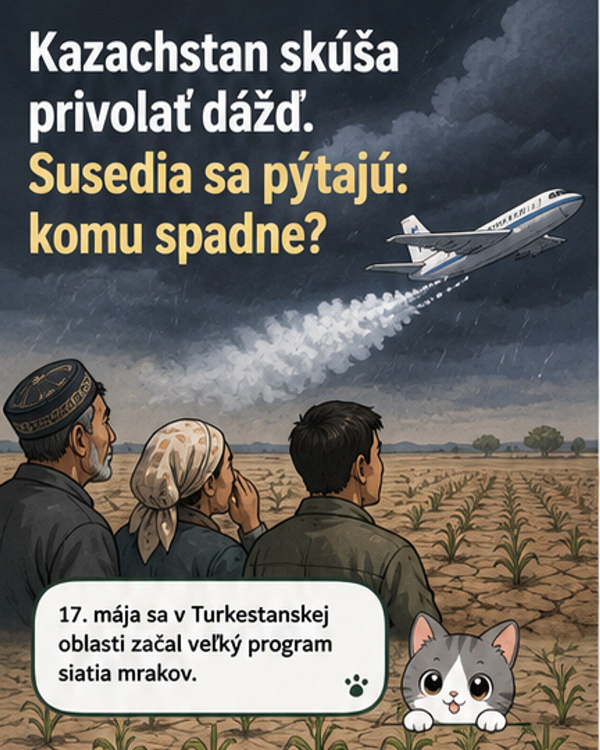 Kazachstan si sám vyrába dážď