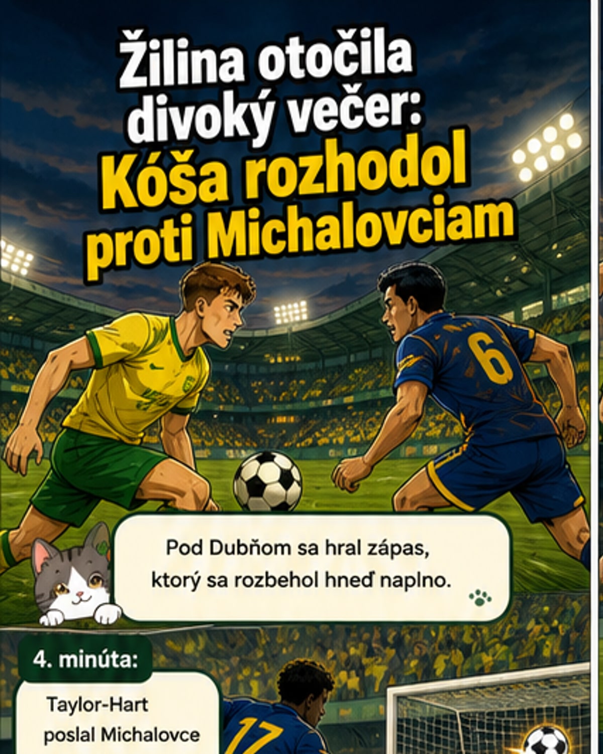 Žilina zdolala Michalovce 3:2