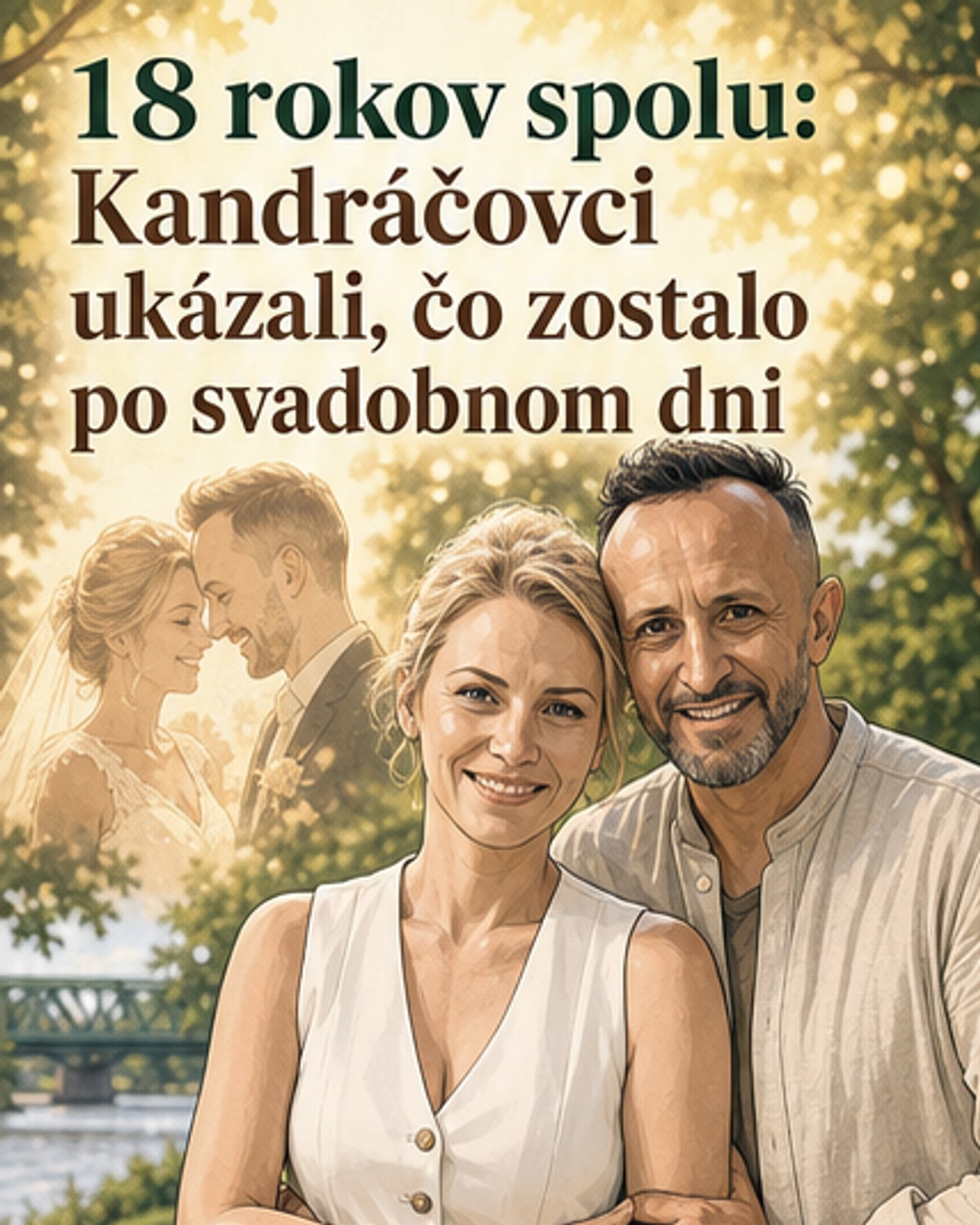 Kandráčovci oslávili 18 rokov manželstva