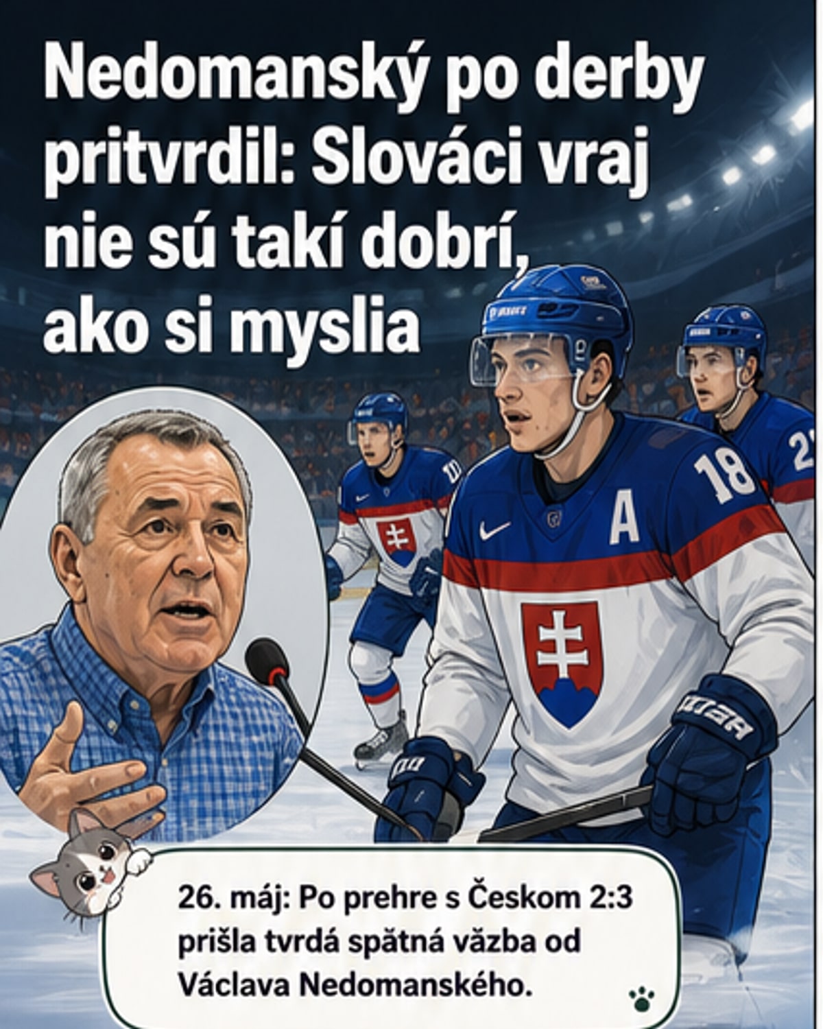 Nedomanský kritizoval slovenský tím po prehre
