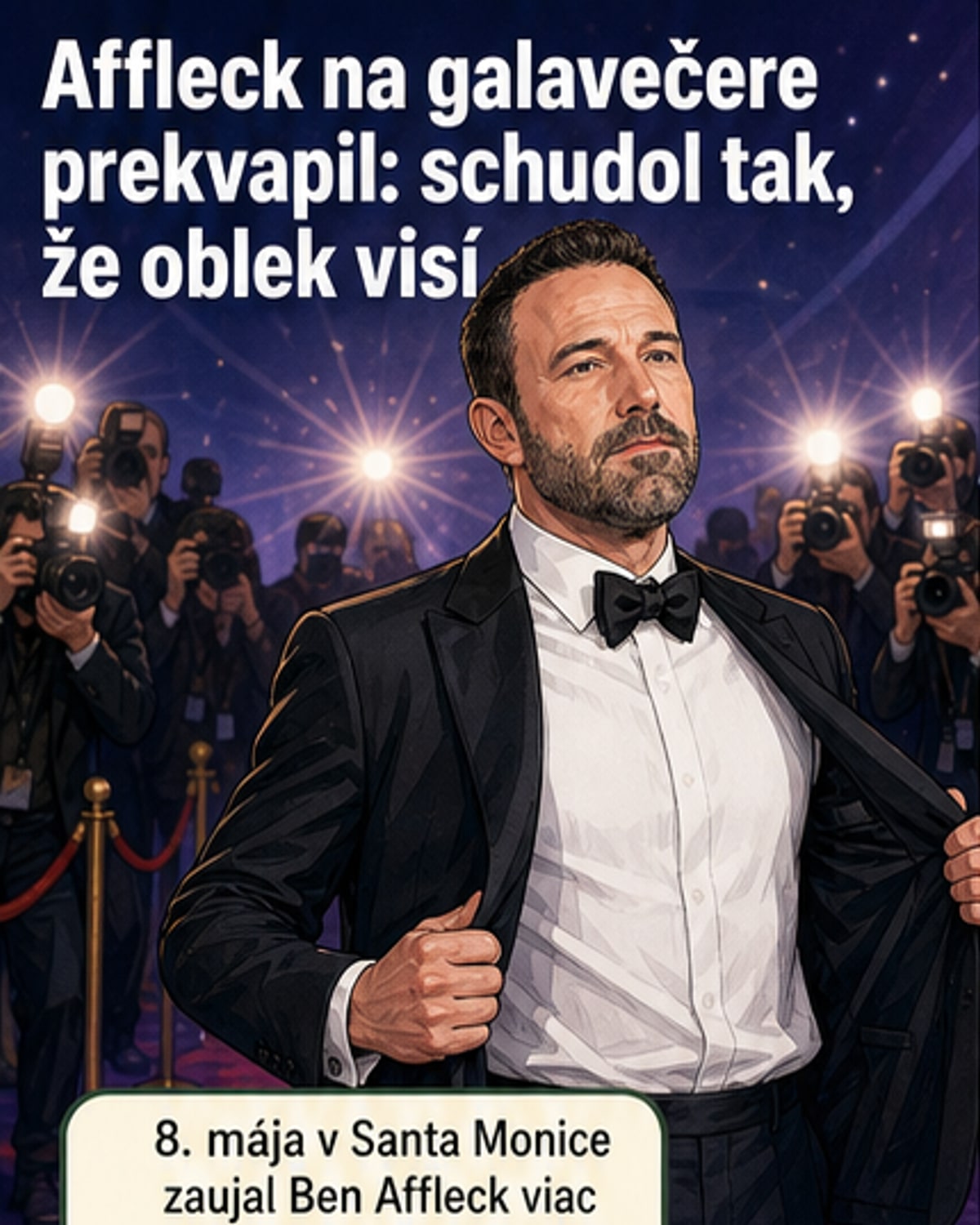 Ben Affleck znova schudol: Čo je na ňom?