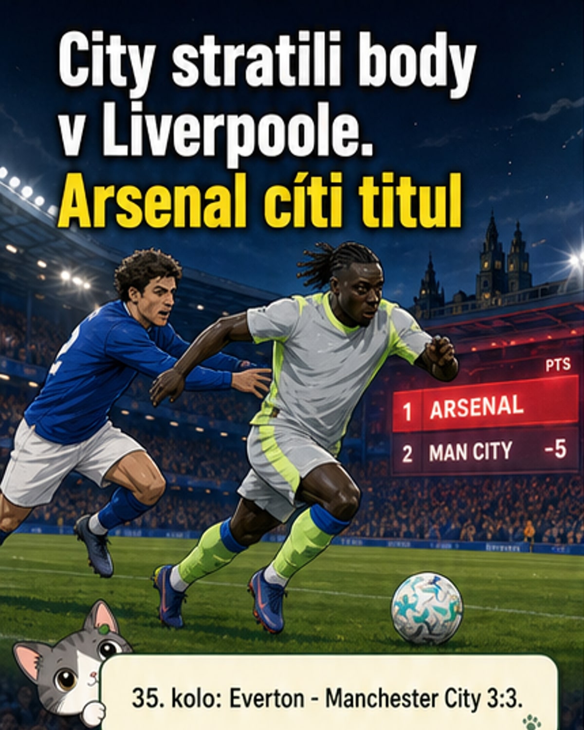 City zaváhali, Arsenal má šancu