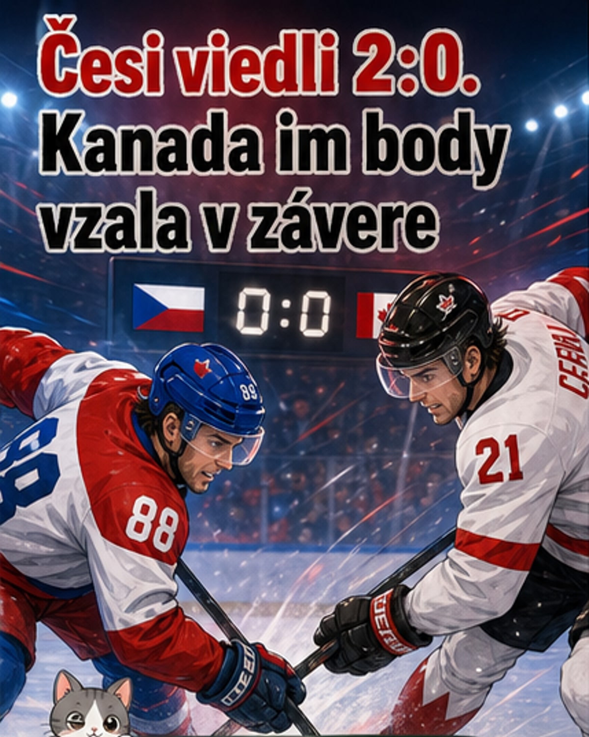 Kanada zdolala Česko 3:2 v závere
