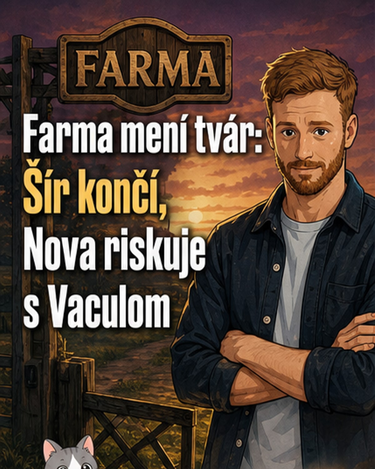 Farma mení moderátora po jednej sezóne