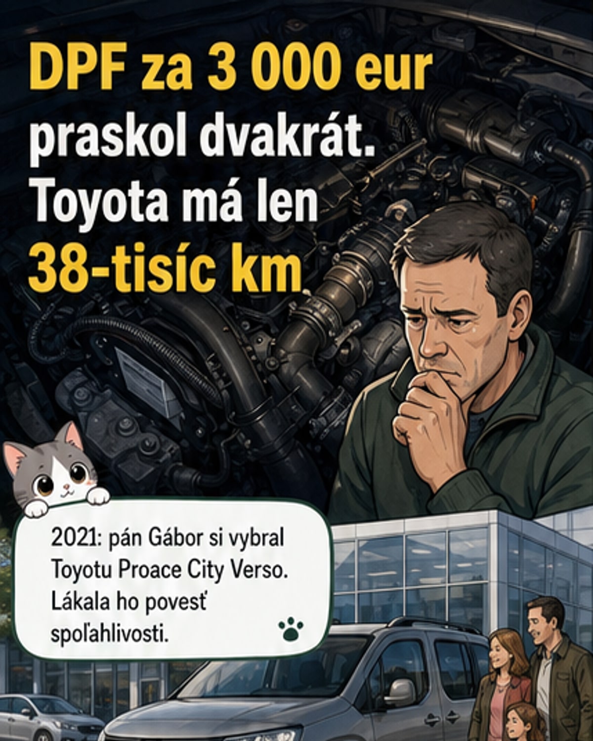 DPF filter v Toyote praskol dvakrát