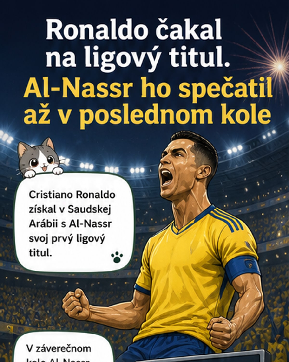 Ronaldo získal prvý ligový titul v Arábii
