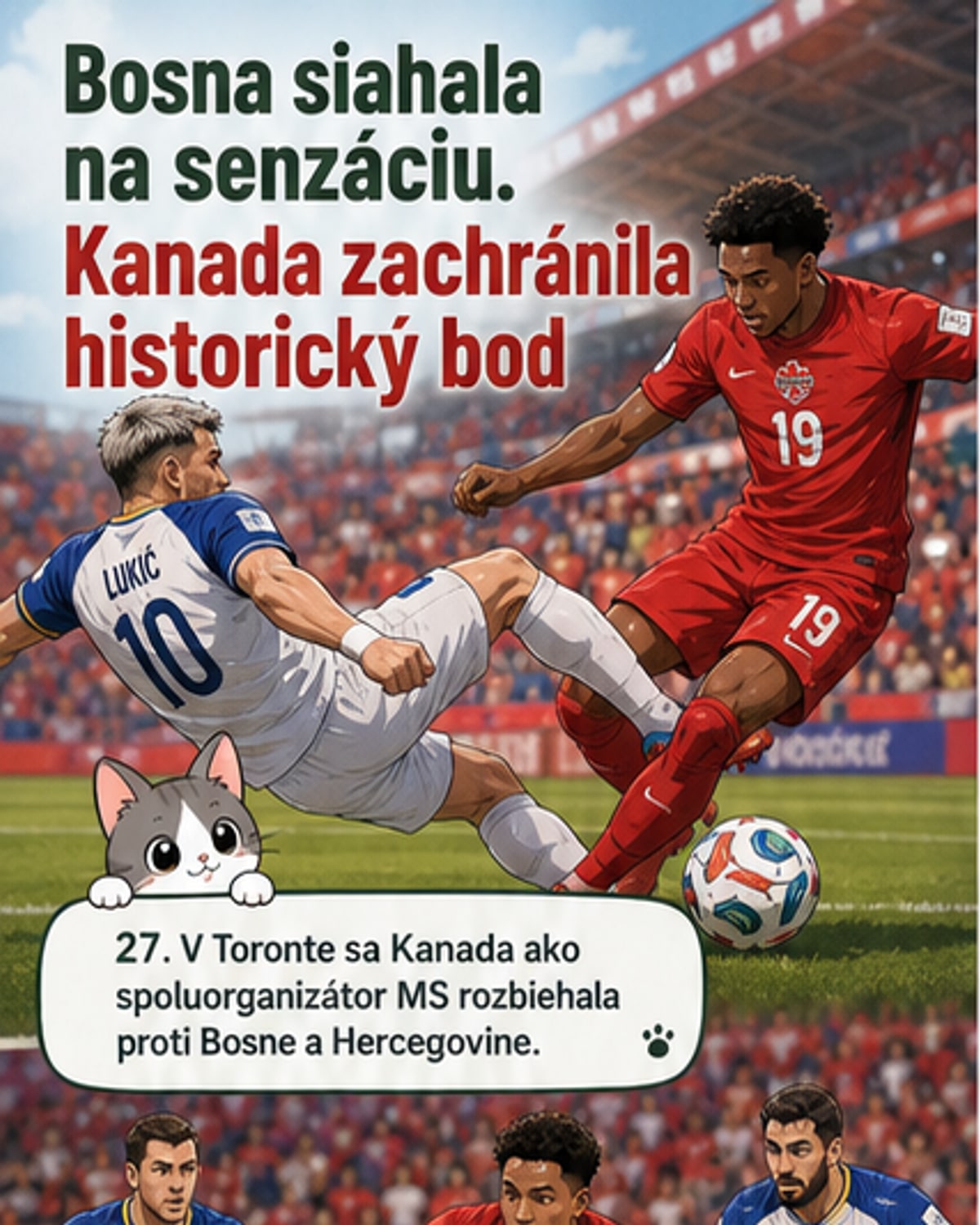 Bosna má bod z histórie Kanady