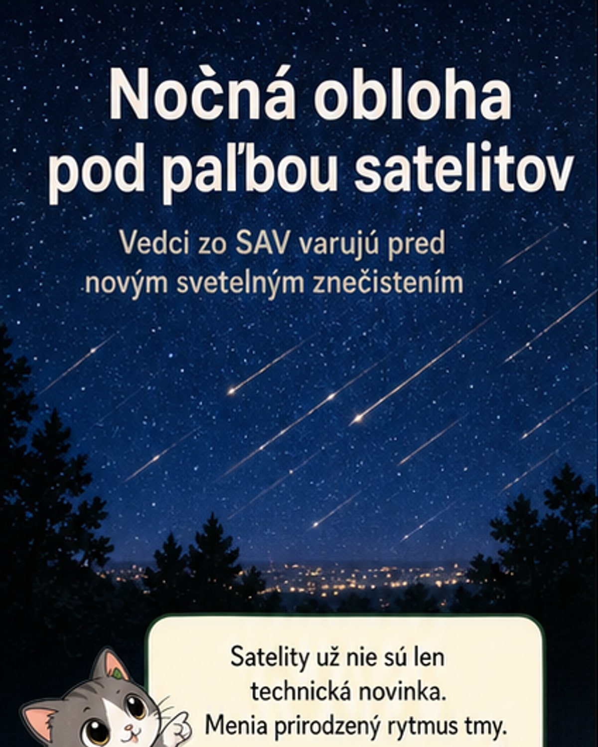 Satelity osvetľujú Zem aj v noci