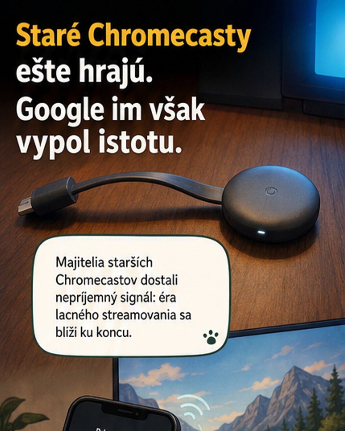 Google končí s podporou Chromecastu