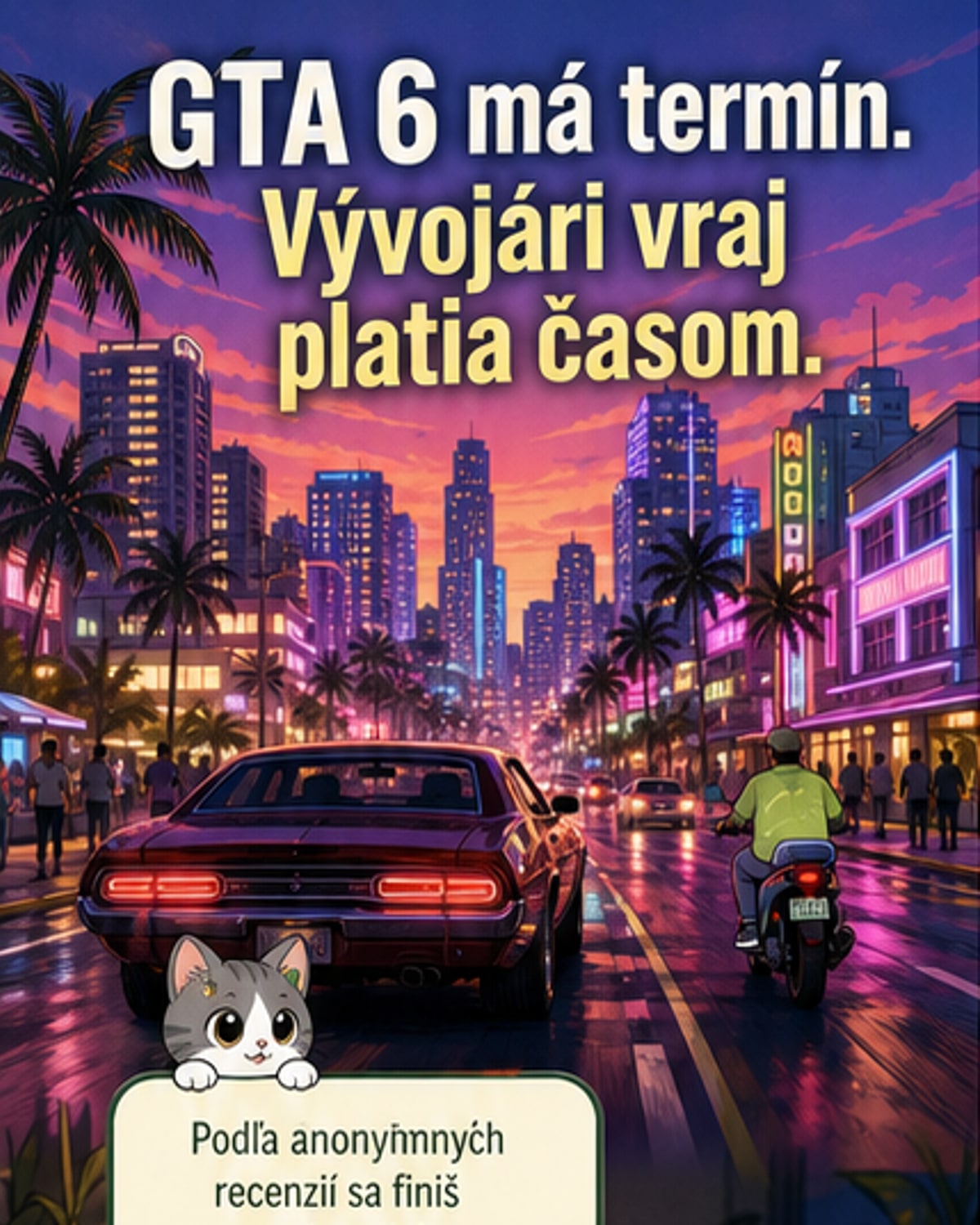 GTA 6 sa dokončuje za cenu noci bez spánku