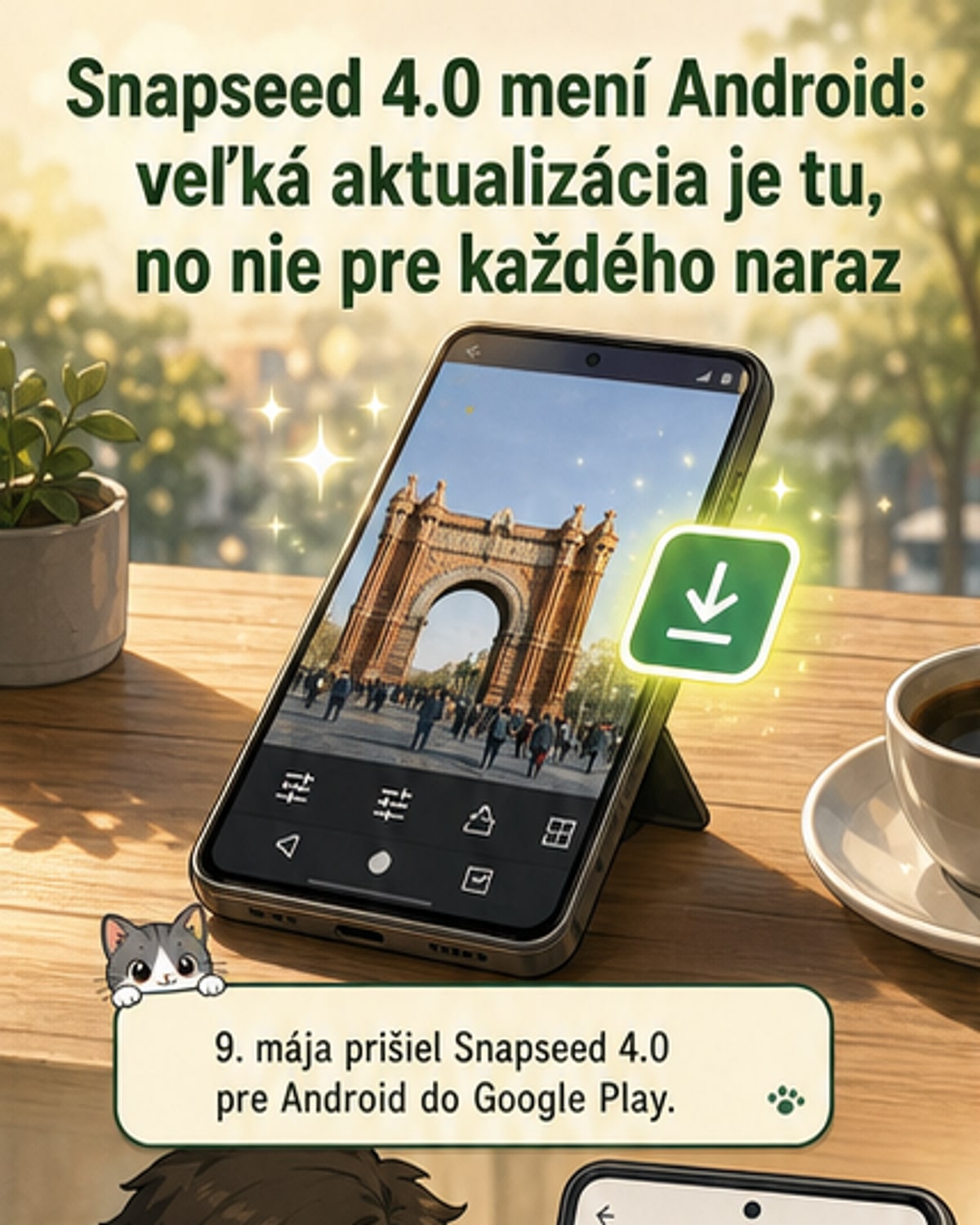 Snapseed pre Android má novú verziu