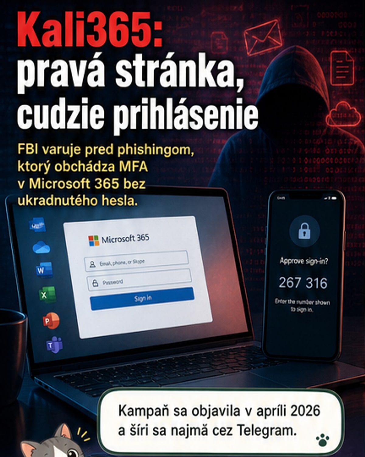 Malvér Kali365 obchádza ochranu Microsoftu