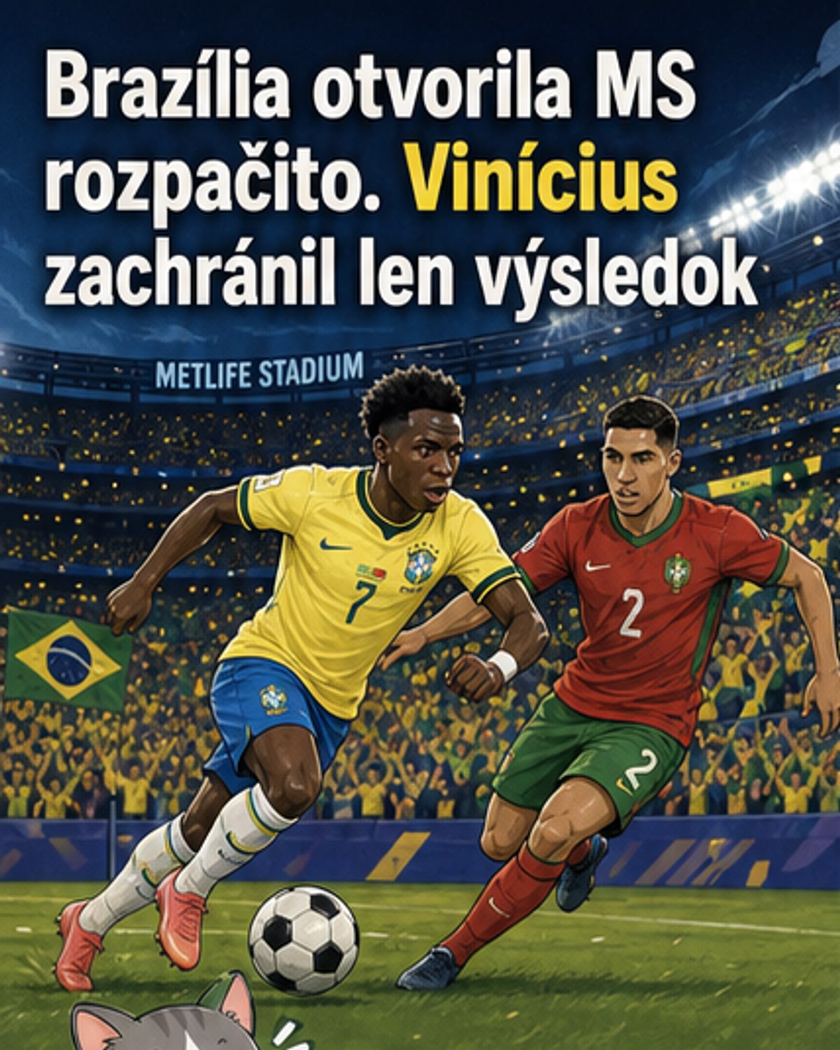 Brazíliu zachránil až Vinicius