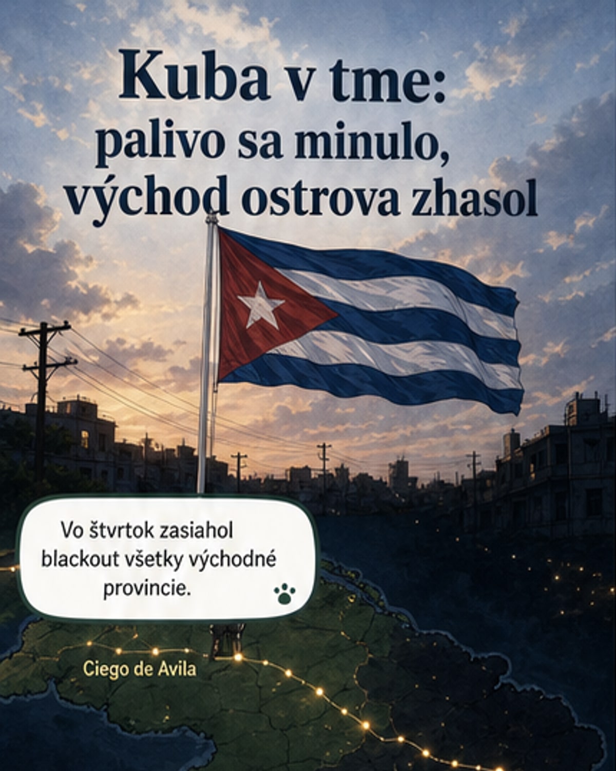 Kuba bez prúdu: Minulo sa palivo