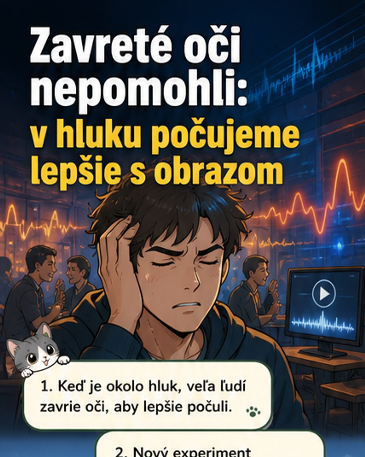 Zatváraš oči, aby si lepšie počul? Veda hovorí opak
