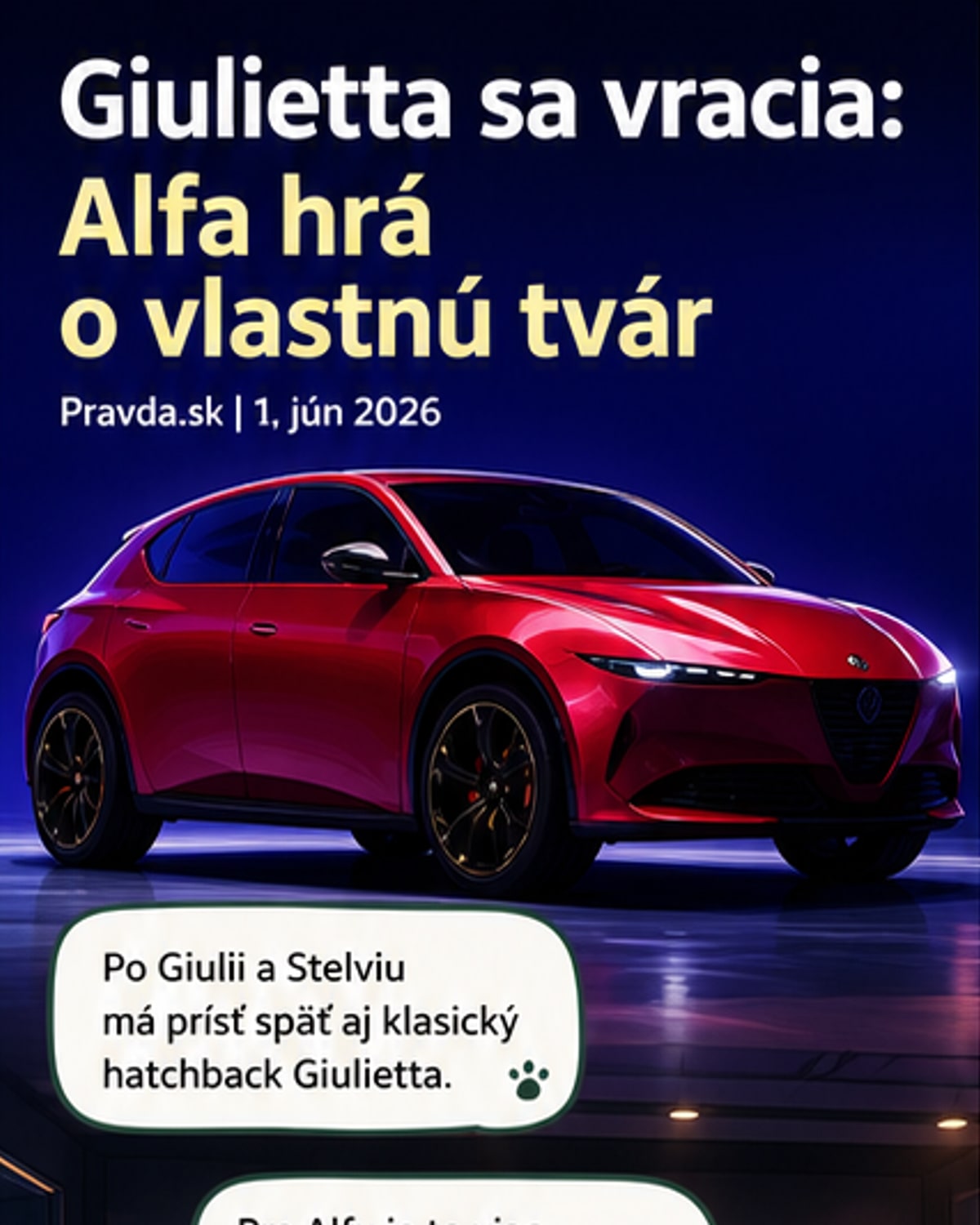 Alfa Romeo vráti elektrickú Giuliettu