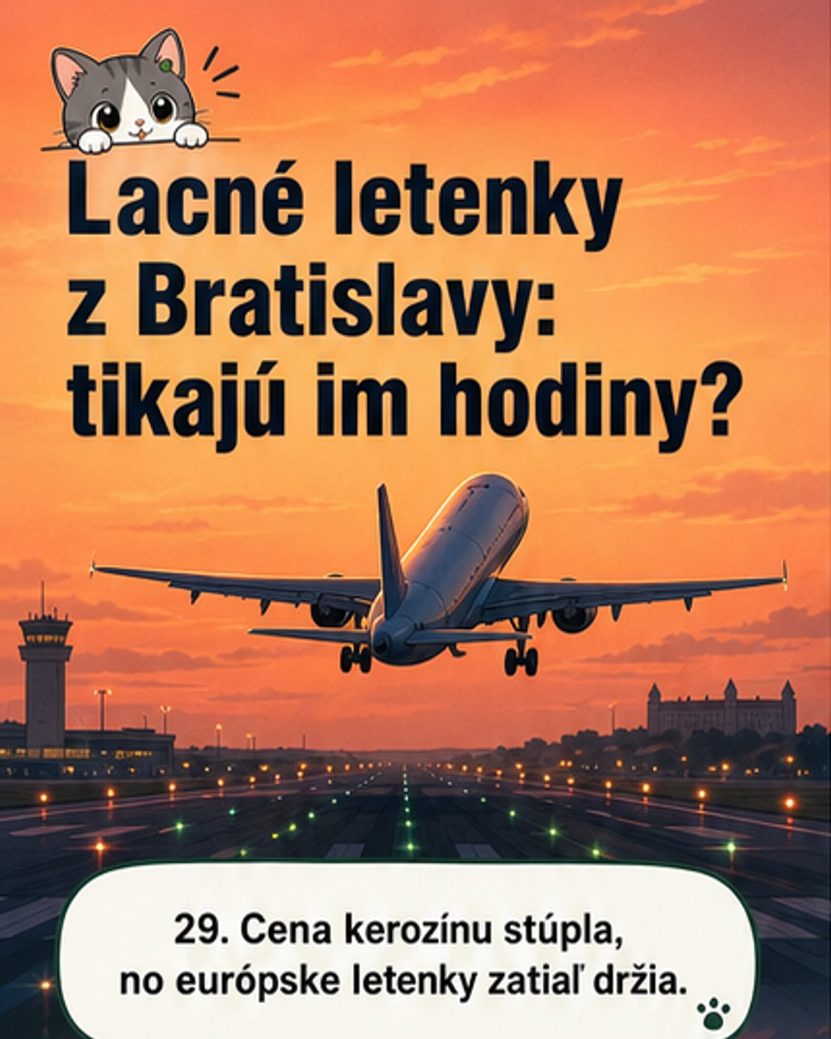 Lacné letenky z Bratislavy majú dátum expirácie