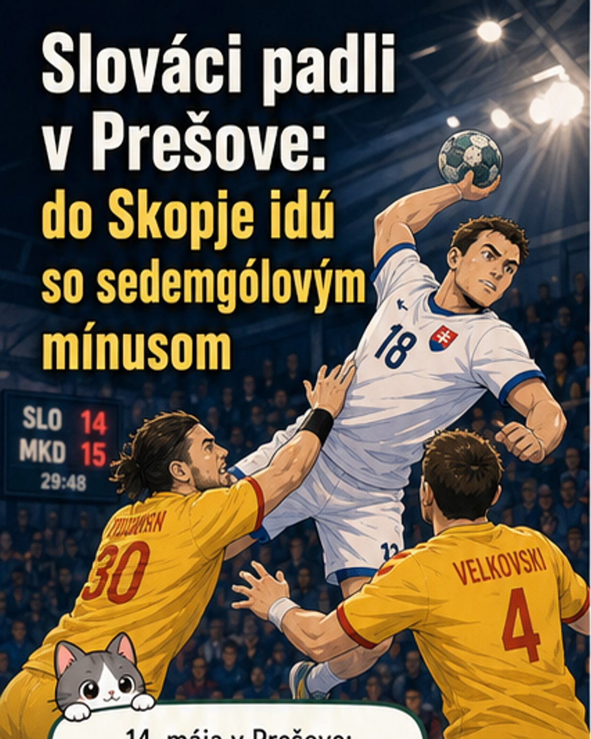 Slováci prehrali prvý zápas baráže