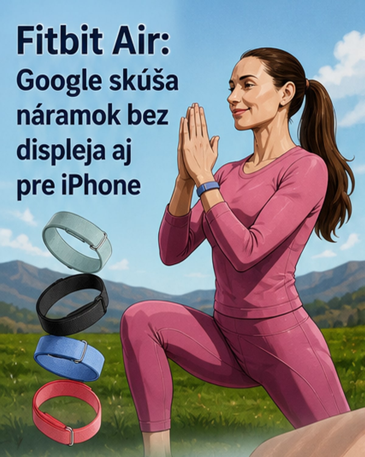Nový Fitbit Air bez displeja sleduje zdravie