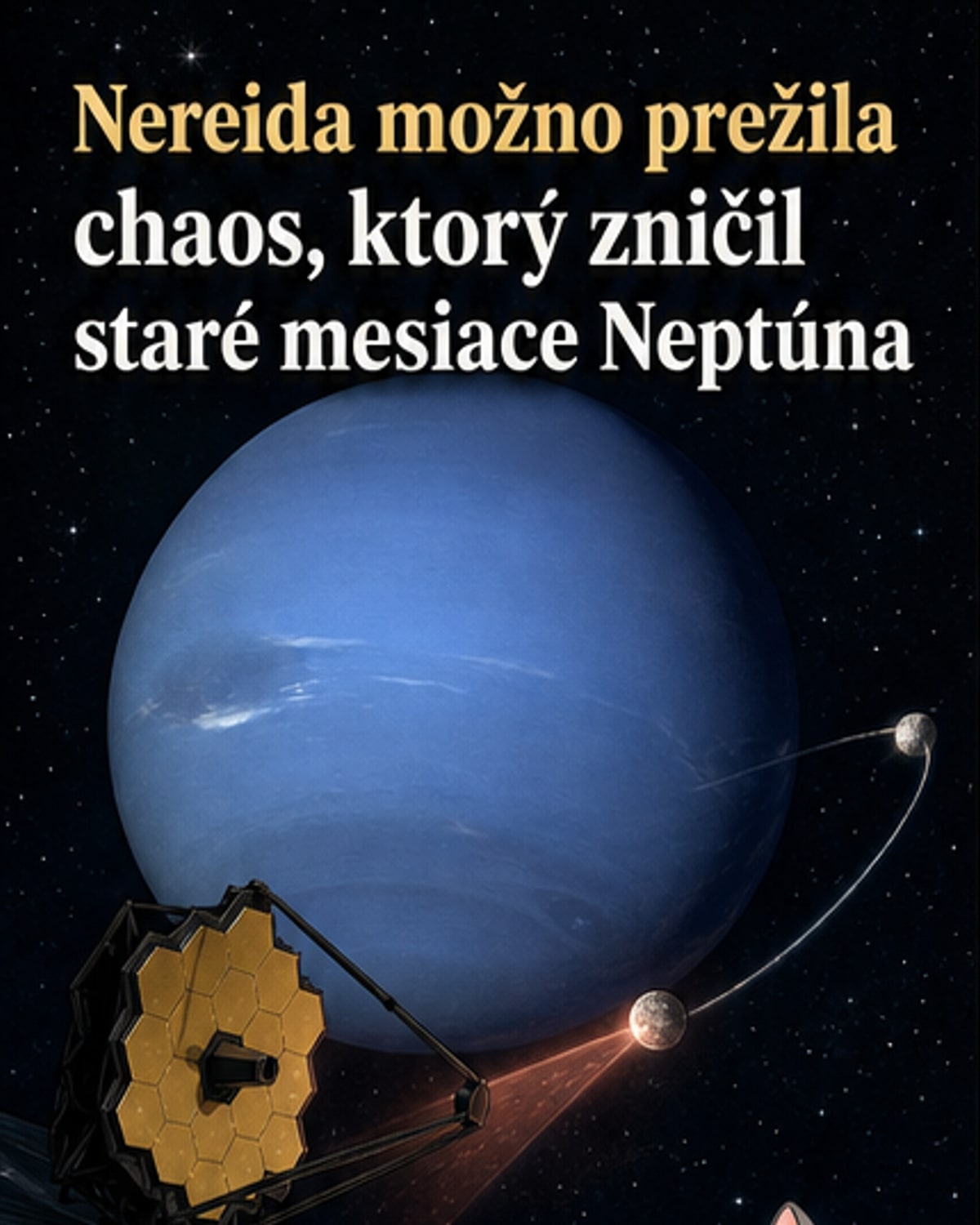 Mesiaca Neptúna prekvapil Webbov teleskop