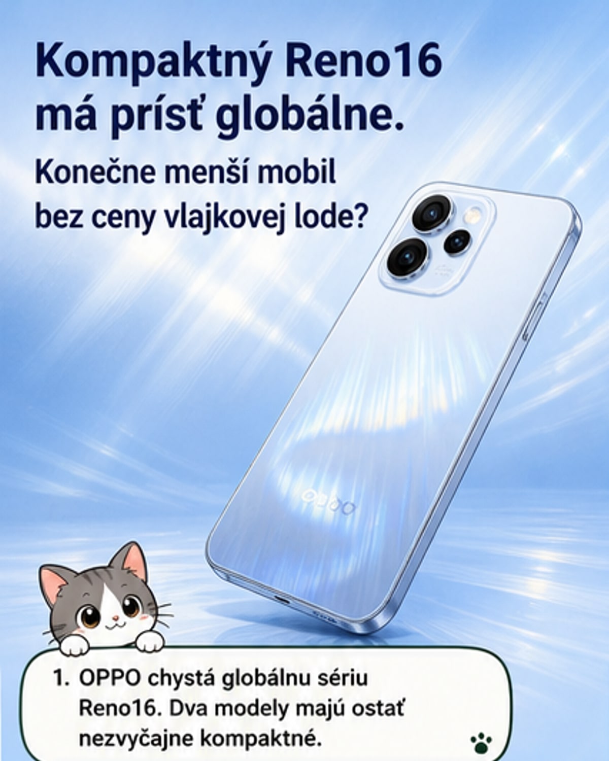 OPPO Reno16 prichádza globálne
