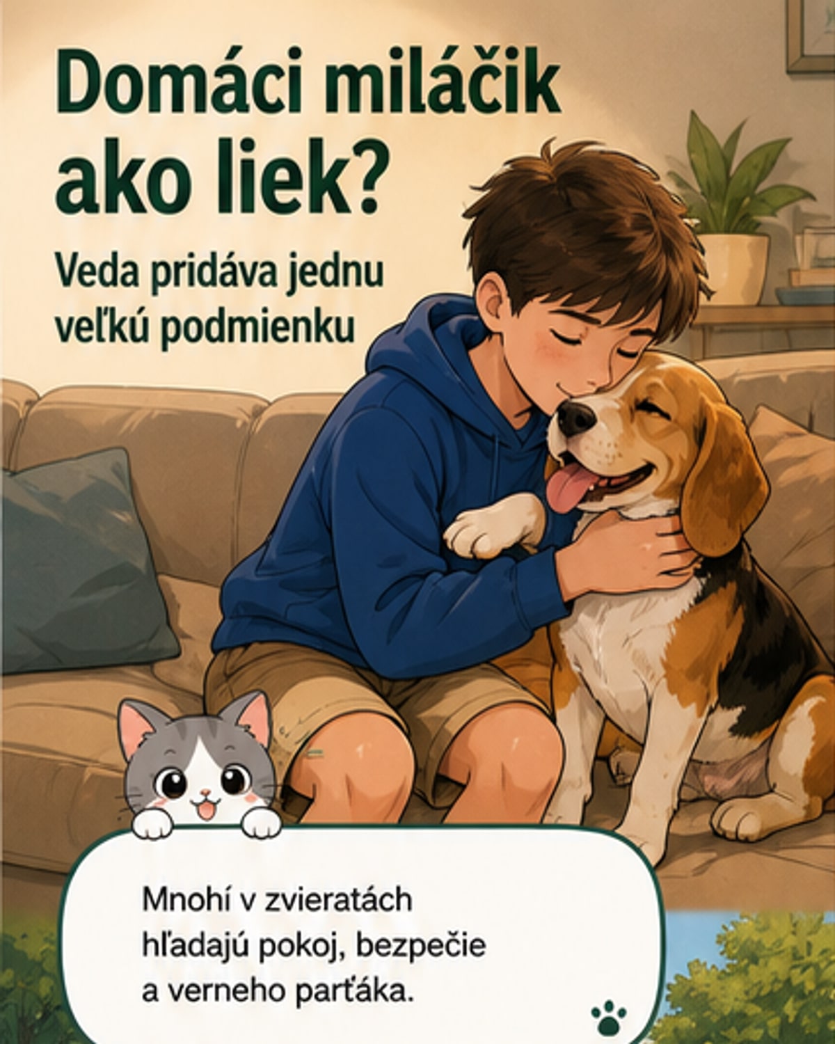 Zvieratá liečia? Vedci hovoria áno – ale s rezervou