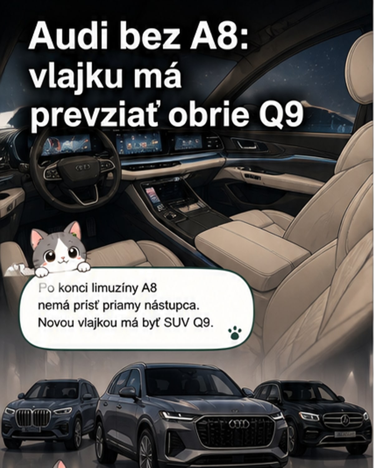 Audi Q9 odhalilo interiér