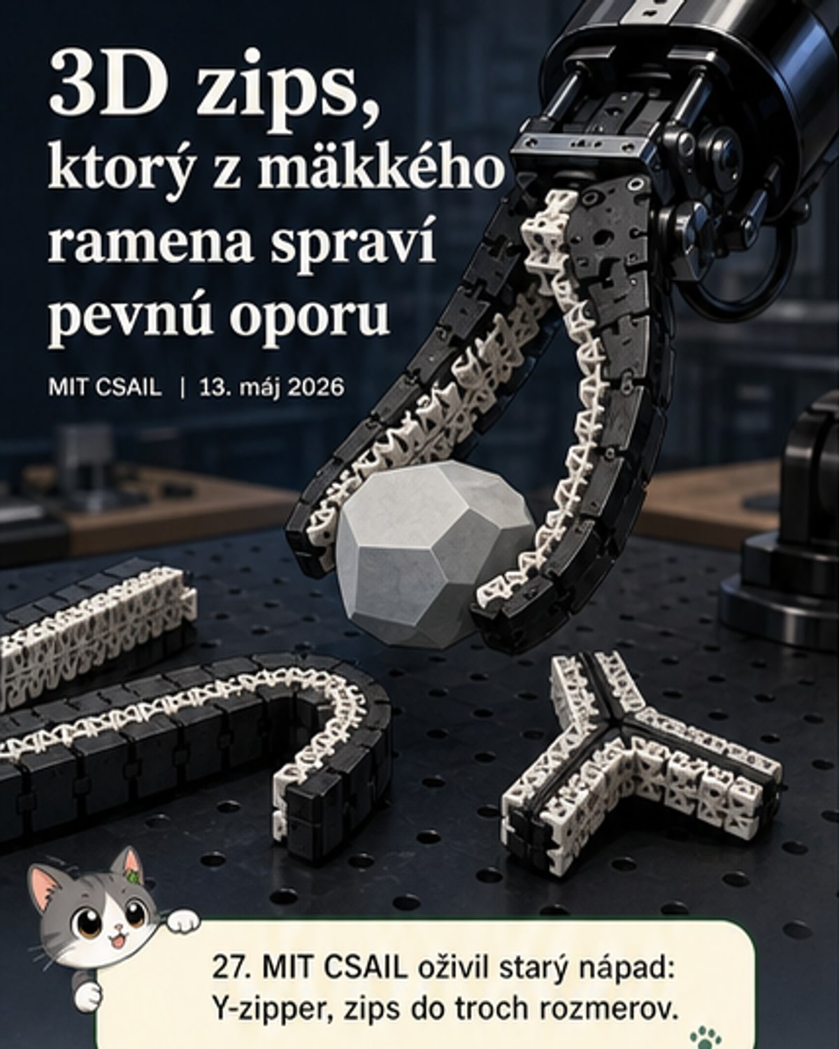 Robotické chápadlá menia tuhosť ako svaly